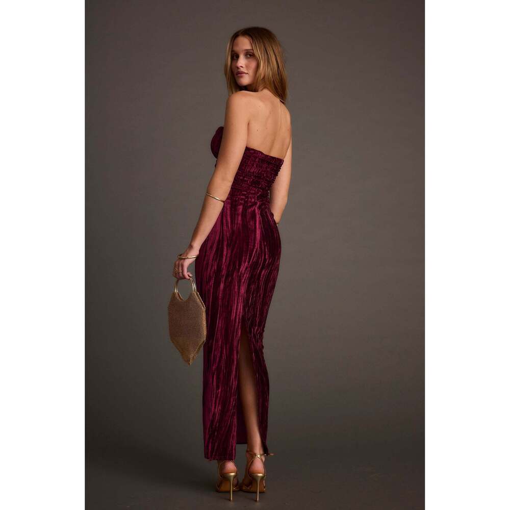12th Tribe Jones Mulberry Maxi Dress Size LL - Picture 2 of 3